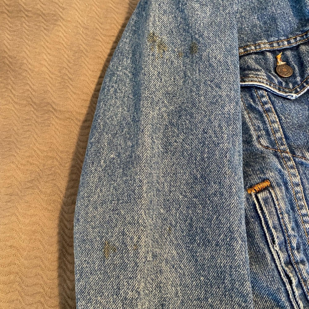 Levi’s type 3 denim Trucker jacket Vintage 80’s women’s M red tab “R” 57508 0218 - Picture 6 of 12